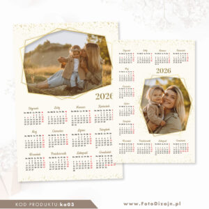 kalendarz 2026 | Photoshop / PNG | ka03