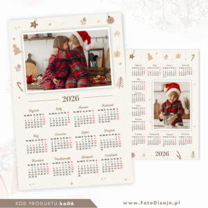 kalendarz 2026 | Photoshop / PNG | ka06
