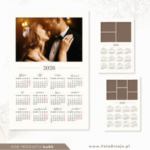 kalendarz 2026 | Photoshop / PNG | ka05